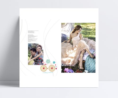 新精品豎版婚紗照相冊設計 從模板到成品的藝術升華