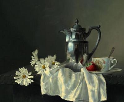 從光影到筆觸 陳默然如何將婚紗照“畫”成不朽油畫